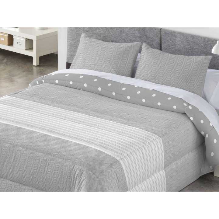 Edredón Conforter Reversible Sedalina Walter Gris
