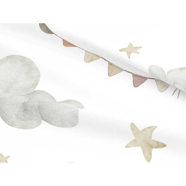 Edredão Infantil Dreamland 300g | Nuvens e Estrelas Cinza