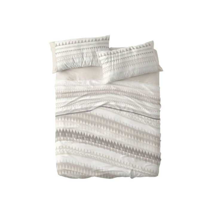 Juego Sábanas Burrito Blanco Arelis Topo | Revitex