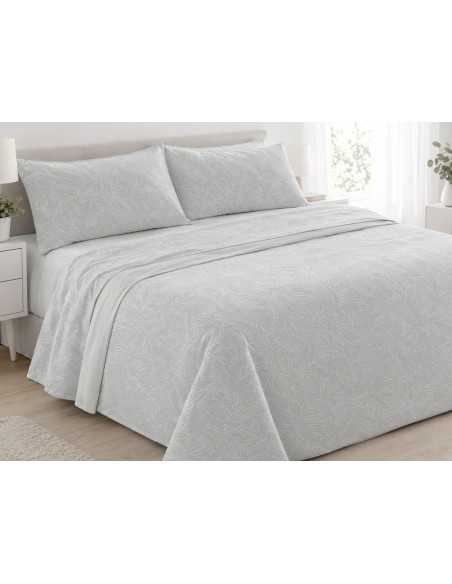 Sábanas Velvelina Burrito Blanco Noemie verde | Revitex