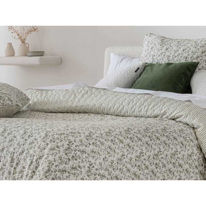 Bouti Edredón reversible Alison Verde Floral 200 g | Revitex