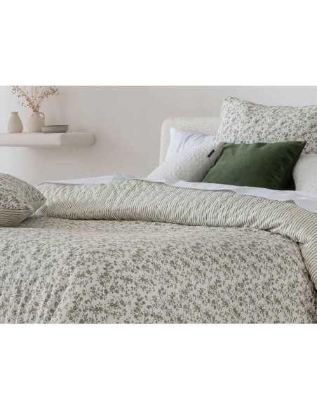 Bouti Edredón reversible Alison Verde Floral 200 g | Revitex