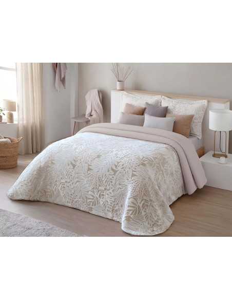 Edredón Senda Beige Jacquard y Sedalina | Revitex