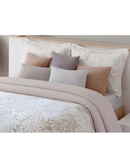 Edredón Senda Beige Jacquard y Sedalina | Revitex