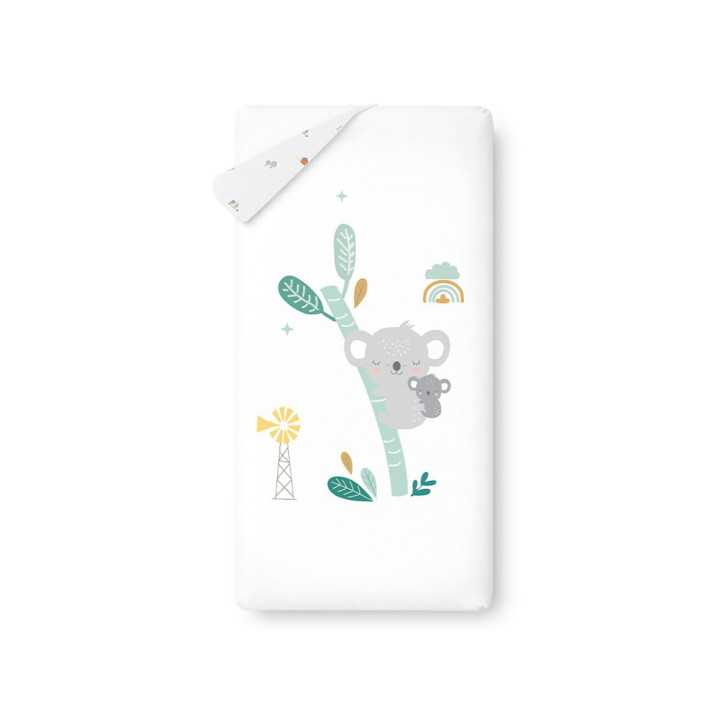 Funda Nórdica con Relleno y Protector Koala Verde | Revitex