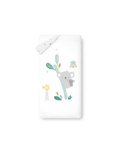 Funda Nórdica con Relleno y Protector Koala Verde | Revitex