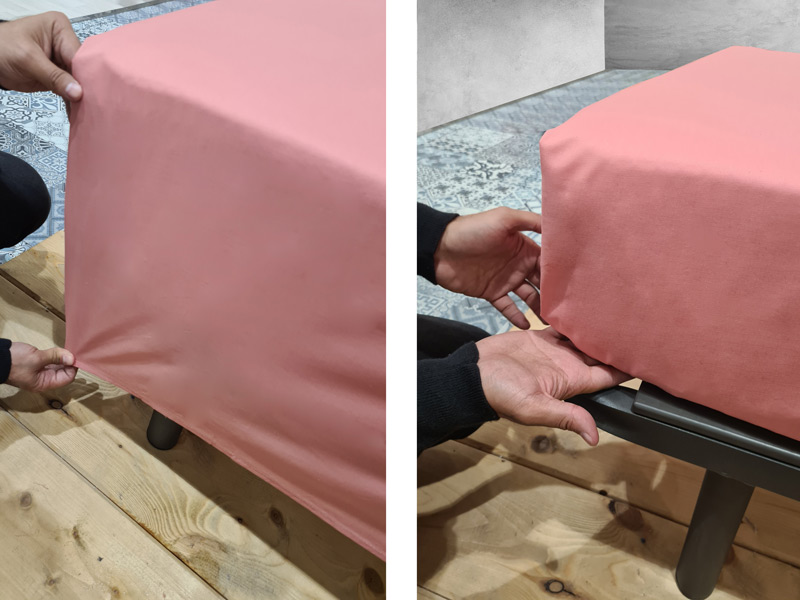 Colocar las esquinas de las sábanas