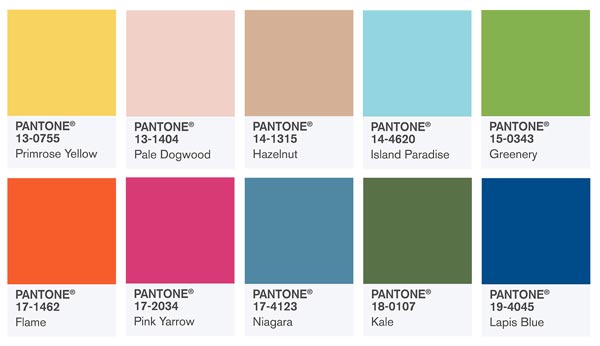 colores pantone primavera 2017
