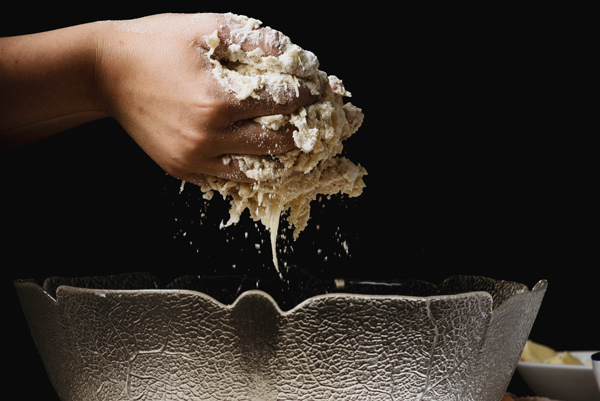 Cocinando un roscón de Reyes